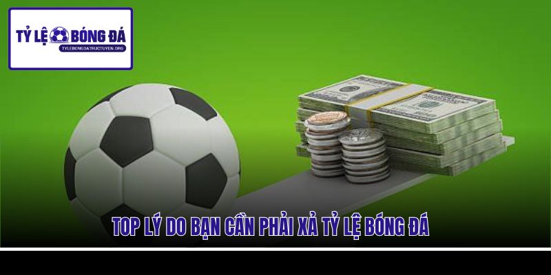 Top lý do bạn cần phải xả tỷ lệ bóng đá